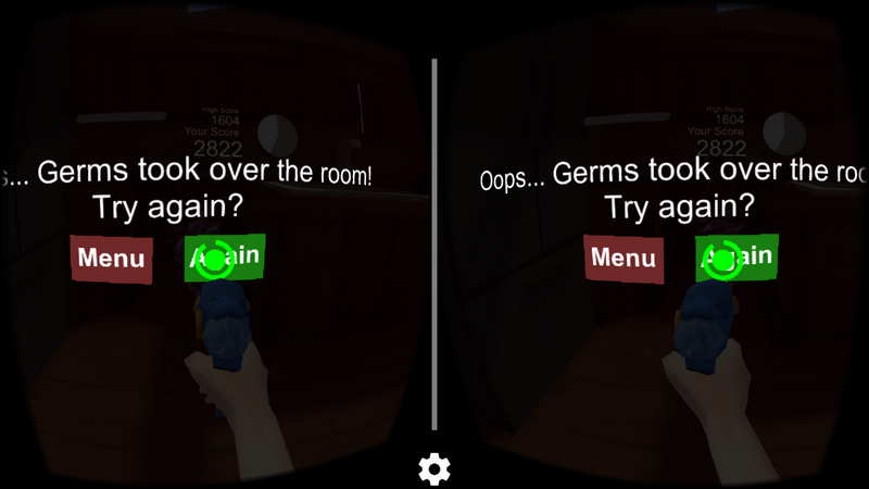GermBusterVR 细菌霸占了整个房间